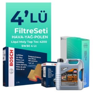 Bosch Audi A1 1.4 Tfsi Filtre Bakım Seti Liqui Moly Motor Yağlı (2011-2015) 4 Lü