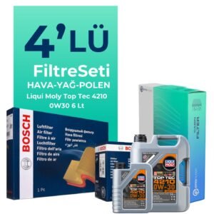 Bosch Audi Q7 50 Dizel Filtre Bakım Seti Liqui Moly Motor Yağlı (2019-2024) 4 Lü