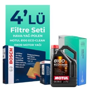 Bosch BMW X1 1.5 Benzinli Filtre Bakım Seti Motul Motor Yağlı (2015-2017) 4 Lü