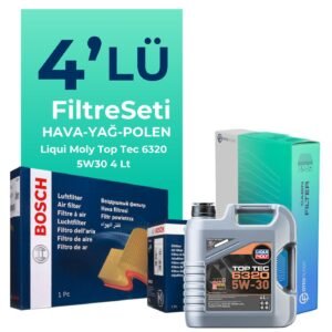 BOSCH Citroen C-Elysee 1.5 Dizel Filtre Bakım Seti Liqui Moly Motor Yağlı (2018-2023) 4 Lü