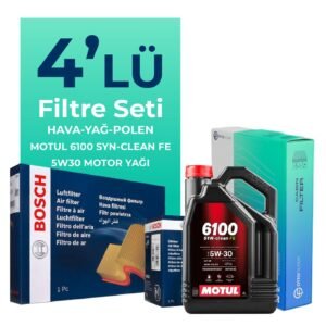 Bosch Dacia Duster 1.5 Dizel Filtre Bakım Seti Motul Motor Yağlı (2013-2018) 4 Lü