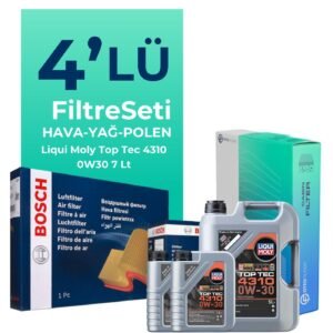 BOSCH Fiat Ducato 2.3 Dizel Filtre Bakım Seti Liqui Moly Motor Yağlı (2019-2023) 4 Lü