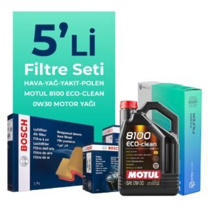 Bosch Fiat Egea 1.6 Dizel Filtre Bakım Seti Motul Motor Yağlı (2015-2023) 5 Li