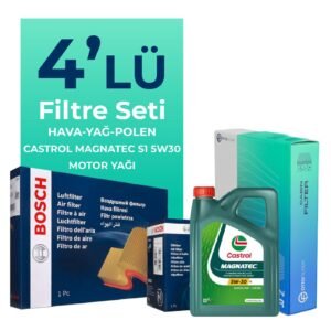 BOSCH Fiat Fiorino 1.3 Dizel Filtre Bakım Seti Castrol Motor Yağlı EURO 4 (2007-2016) 4 Lü