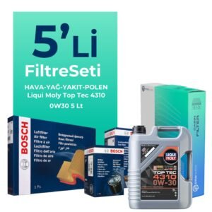 Bosch Ford C-MAX 1.5 Dizel Filtre Bakım Seti Liqui Moly Motor Yağlı (2015-2019) 5 Li