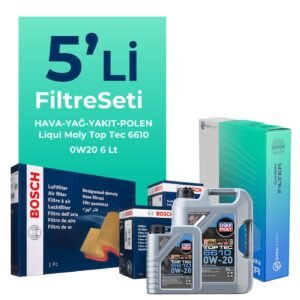 BOSCH Ford Kuga 1.5 Dizel Manuel Filtre Bakım Seti Liqui Moly Motor Yağlı (2019-2023) 5 Li