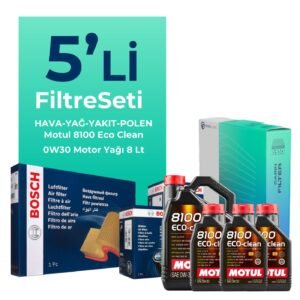 BOSCH Ford Transit Custom 2.0 Dizel Filtre Bakım Seti Motul Motor Yağlı (2015-2023) 5 Li