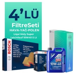 Bosch Honda Accord 2.4 Benzin Filtre Bakım Seti Liqui Moly Motor Yağlı (2002-2007) 4 Lü