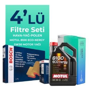 BOSCH Hyundai Getz 1.3 Benzin Filtre Bakım Seti Motul Motor Yağlı (2002-2007) 4 Lü