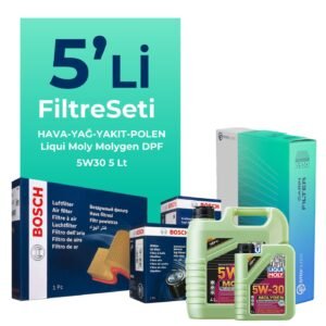 Bosch Hyundai i20 1.4 Dizel Filtre Bakım Seti Liqui Moly Motor Yağlı (2009-2014) 5 Li