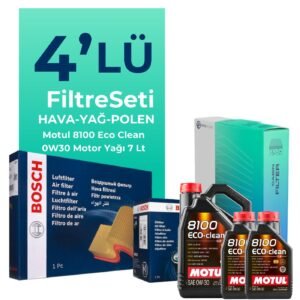 Bosch Jaguar XF 2.0 Dizel Filtre Bakım Seti Motul Motor Yağlı (2015-2020) 4 Lü