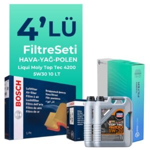 BOSCH Jeep Grand Cherokee 3.0 Dizel Filtre Bakım Seti Liqui Moly Motor Yağlı (2005-2011) 4 Lü