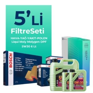 BOSCH Land Rover Freelander 2.2 Filtre Bakım Seti Liqui Moly Motor Yağlı (2006-2014) 5 Li