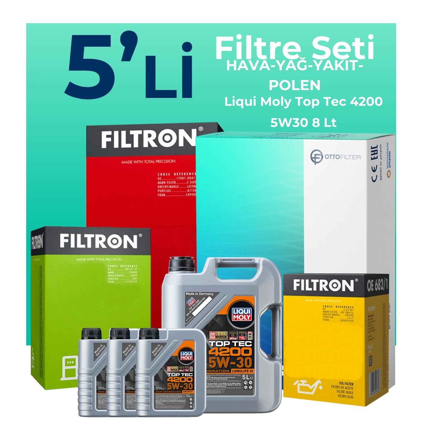 filtron-audi-q7-3-0-dizel-filtre-bakim-seti-liqui-moly-motor-yagli-2006-2011-5-li-126413