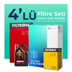 Filtron Audi TT 2.0 Tfsi 211 HP Filtre Bakım Seti Motul Motor Yağlı (2008-2015) 4 Lü