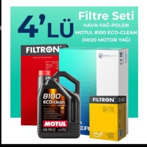 Filtron BMW 4.20 Benzinli Filtre Bakım Seti Motul Motor Yağlı (2020-2024) 4 Lü