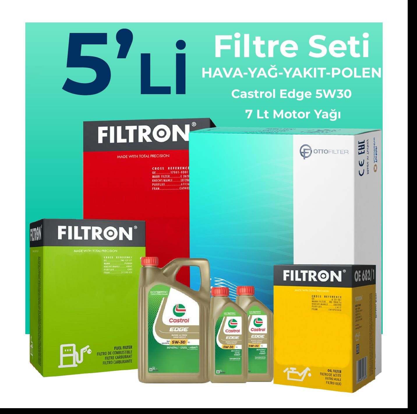 filtron-bmw-7-40-dizel-xdrive-filtre-bakim-seti-castrol-motor-yagli-2010-2012-5-li-107455