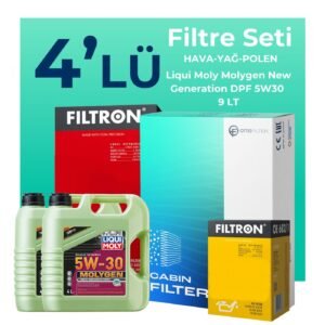 Filtron Chrysler 300C 3.0 Dizel Filtre Bakım Seti Liqui Moly Motor Yağlı (2004-2012) 4 Lü