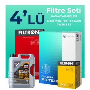 Filtron Cupra Formentor 1.5 Benzinli Filtre Bakım Seti Liqui Moly Motor Yağlı (2021-2024) 4 Lü