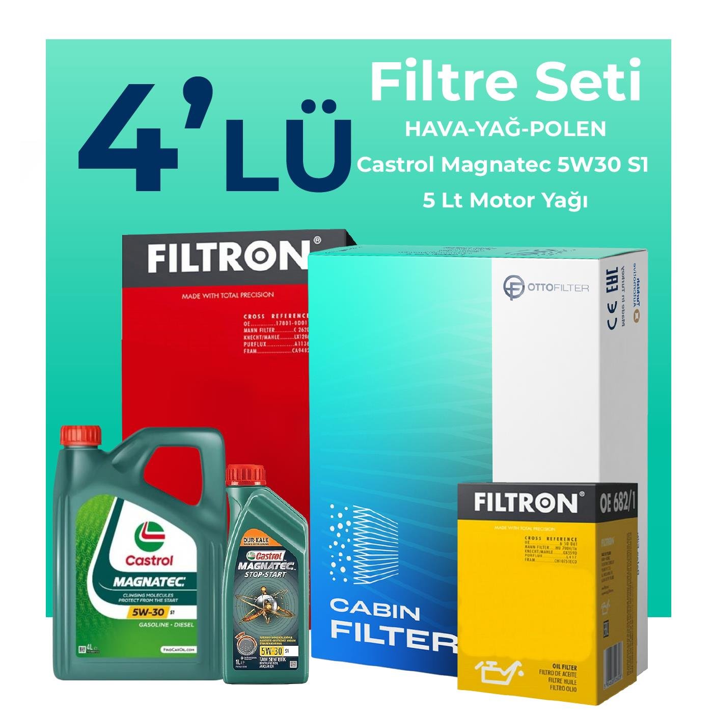 filtron-fiat-linea-1-6-dizel-filtre-bakim-seti-castrol-motor-yagli-2009-2017-4-lu-109062