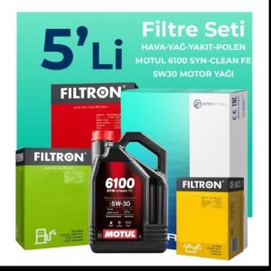 Filtron Ford B-MAX 1.6 Dizel Filtre Bakım Seti Motul Motor Yağlı (2012-2017) 5 Li