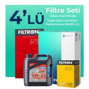 Filtron Ford Kuga 1.5 Benzin Filtre Bakım Seti Liqui Moly Motor Yağlı (2013-2019) 4 Lü