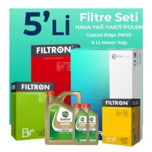 Filtron Ford Kuga 1.5 Dizel Otomatik Filtre Bakım Seti Castrol Motor Yağlı (2019-2023) 5 Li
