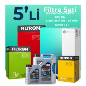 Filtron Ford Kuga 1.5 Dizel Otomatik Filtre Bakım Seti Liqui Moly Motor Yağlı (2019-2023) 5 Li