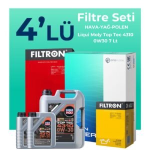 Filtron Ford Ranger 2.0 EcoBlue Filtre Bakım Seti Liqui Moly Motor Yağlı (2019-2022) 4 Lü