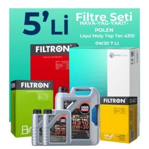 Filtron Ford Ranger 2.0 EcoBlue Filtre Bakım Seti Liqui Moly Motor Yağlı (2019-2022) 5 Li