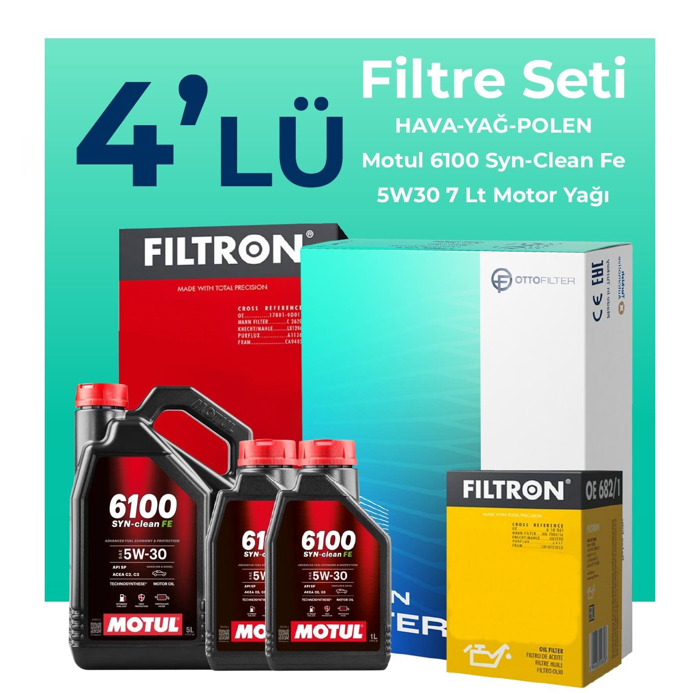 filtron-ford-transit-custom-2-2-dizel-filtre-bakim-seti-motul-motor-yagli-2012-2019-4-lu-108406