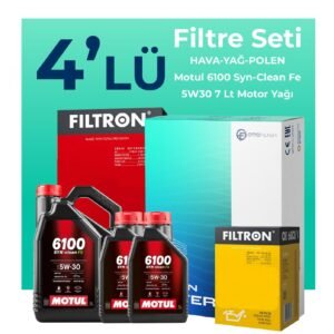Filtron Ford Transit V184 2.0 TDCI Filtre Bakım Seti Motul Motor Yağlı (2001-2006) 4 Lü