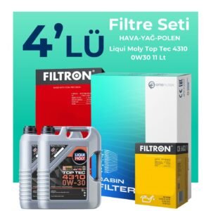 Filtron Ford Transit V363 2.0 Dizel Filtre Bakım Seti Liqui Moly Motor Yağlı (2014-2024) 4 Lü