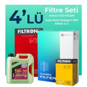 Filtron Hyundai Getz 1.4 Benzin Filtre Bakım Seti Liqui Moly Motor Yağlı (2005-2011) 4 Lü