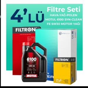 Filtron Hyundai Getz 1.5 Dizel Filtre Bakım Seti Motul Motor Yağlı (2006-2011) 4 Lü