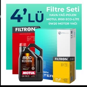 Filtron Hyundai i20 1.0 Benzin Filtre Bakım Seti Motul Motor Yağlı (2020-2024) 4 Lü