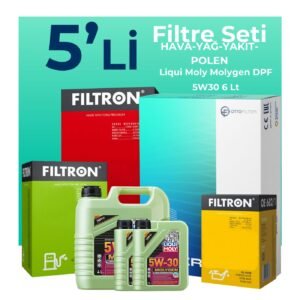 Filtron Hyundai Sonata 2.0 Dizel Filtre Bakım Seti Liqui Moly Motor Yağlı (2009-2011) 5 Li
