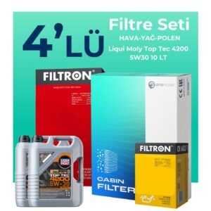 Filtron Jeep Grand Cherokee 3.0 Dizel Filtre Bakım Seti Liqui Moly Motor Yağlı (2005-2011) 4 Lü