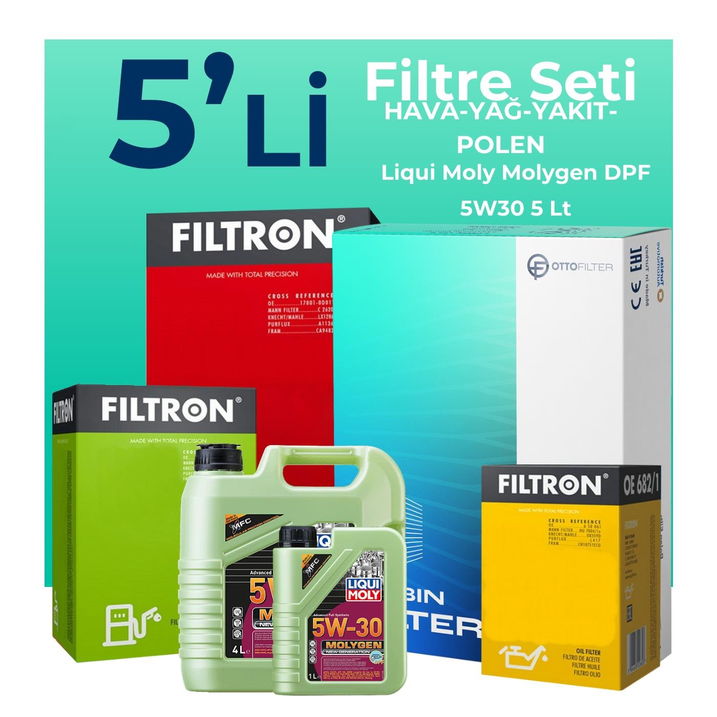 filtron-kia-cerato-1-6-dizel-filtre-bakim-seti-liqui-moly-motor-yagli-2006-2009-5-li-124333