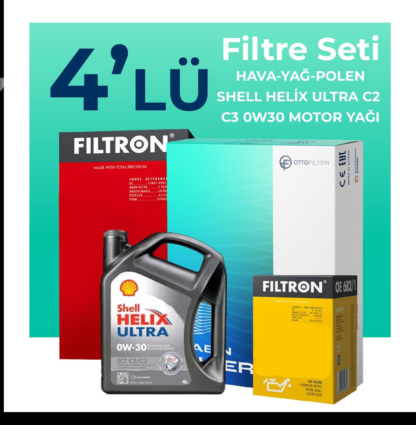 filtron-kia-stonic-1-0-benzin-filtre-bakim-seti-shell-motor-yagli-2016-2024-4-lu-62015