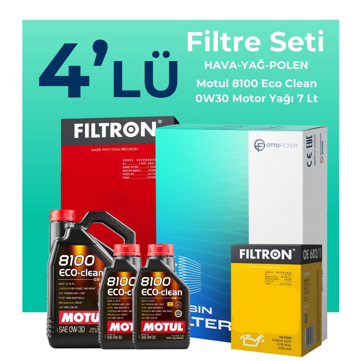 filtron-land-rover-discovery-sport-2-0-dizel-filtre-bakim-seti-motul-motor-yagli-2014-2021-4-lu-120013