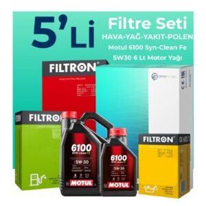 Filtron Land Rover Evoque 2.2 Dizel Filtre Bakım Seti Motul Motor Yağlı (2012-2014) 5 Li