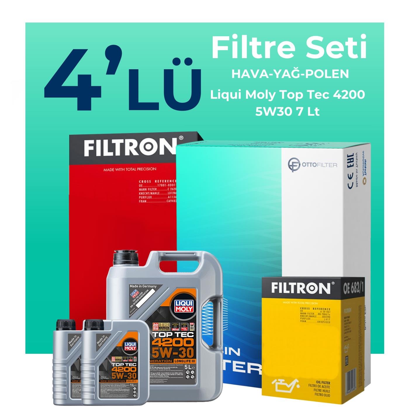 filtron-mercedes-ml250-dizel-filtre-bakim-seti-liqui-moly-motor-yagli-2011-2015-4-lu-128052