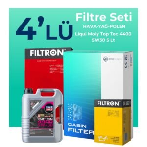 Filtron Nissan Note 1.5 Dizel Filtre Bakım Seti Liqui Moly Motor Yağlı (2008-2012) 4 Lü