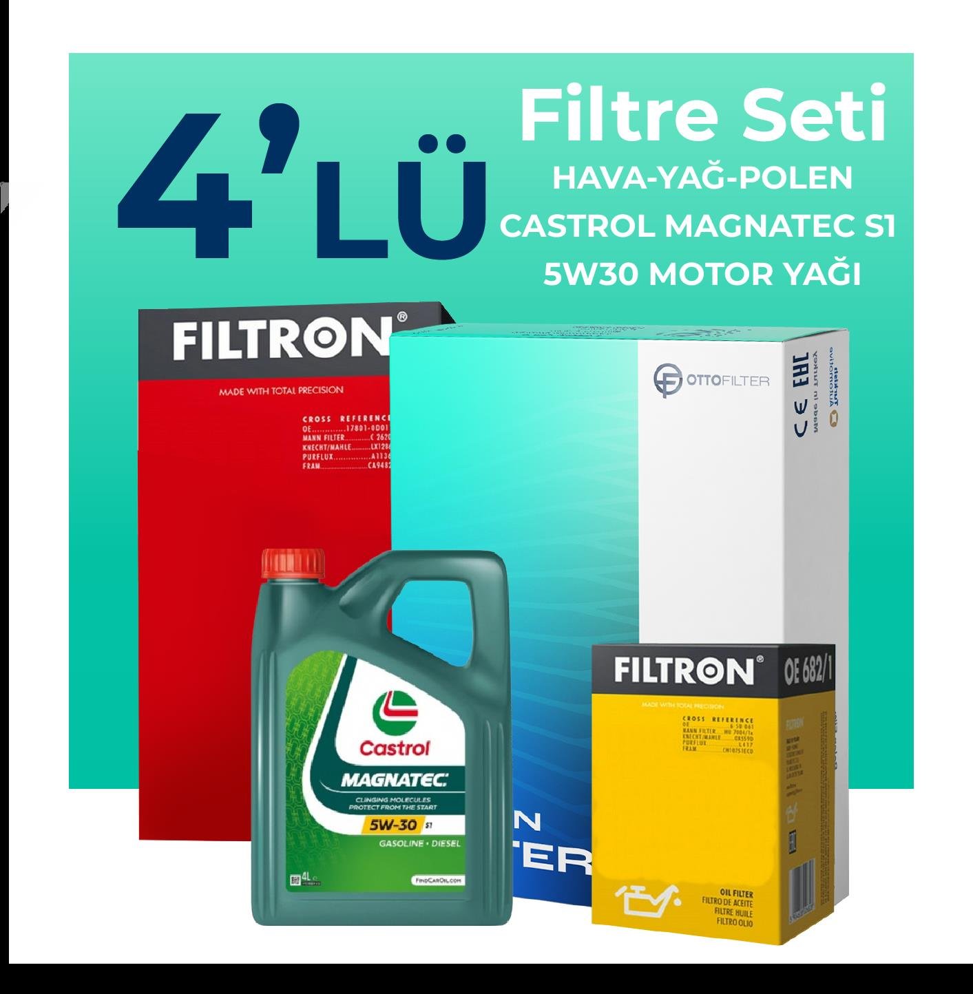 filtron-opel-astra-j-1-3-dizel-filtre-bakim-seti-castrol-motor-yagli-2010-2015-4-lu-60912