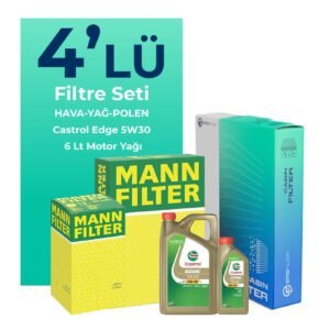 MANN Audi A5 40 Dizel Filtre Bakım Seti Castrol Motor Yağlı (2020-2024) 4 Lü