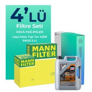 MANN Audi A5 45 Tfsi Filtre Bakım Seti Liqui Moly Motor Yağlı (2020-2024) 4 Lü