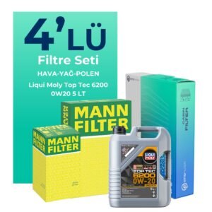 MANN Audi Q3 35 Tfsi Filtre Bakım Seti Liqui Moly Motor Yağlı (2018-2023) 4 Lü