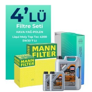 MANN BMW 7.30 Dizel xDrive Filtre Bakım Seti Liqui Moly Motor Yağlı (2008-2012) 4 Lü