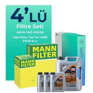 MANN BMW X6 35 Dizel Filtre Bakım Seti Liqui Moly Motor Yağlı (2008-2011) 4 Lü